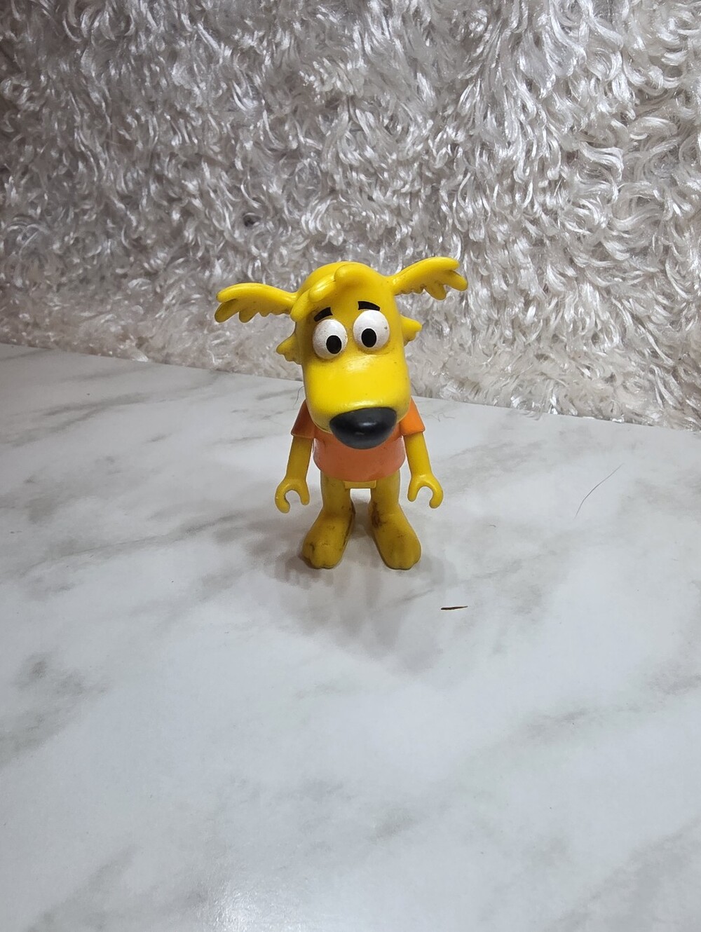 Yellow Dog Figurine Toy HobbyKids Adventures HobbyDad (Dad Dog)